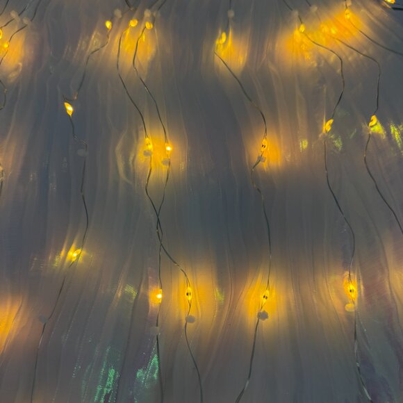 LED Light Up Iridescent Sheer Wings Cape Costume - Picture 8 of 10